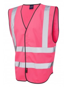 Leo Pilton Reflective Waistcoat - Pink Clothing